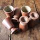 Lot 6 mazagrans vintage sandstone