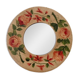 Vintage English style round mirror