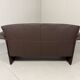 Christophe Giraud brown leather sofa Indy, Jori Belgium 1990’s