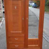 Parisian golden oak cabinet 1950