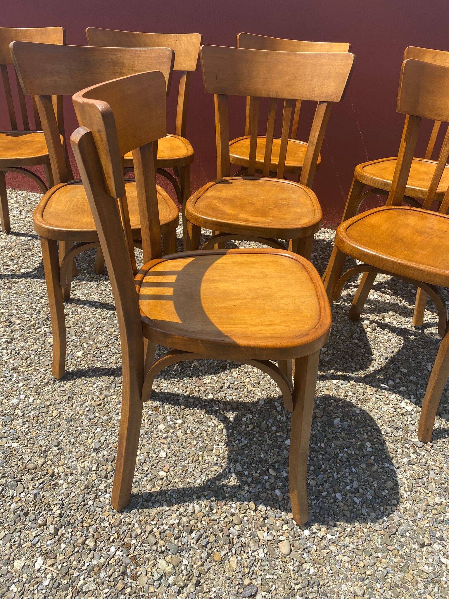 Set of 8 mahieu bistro chairs