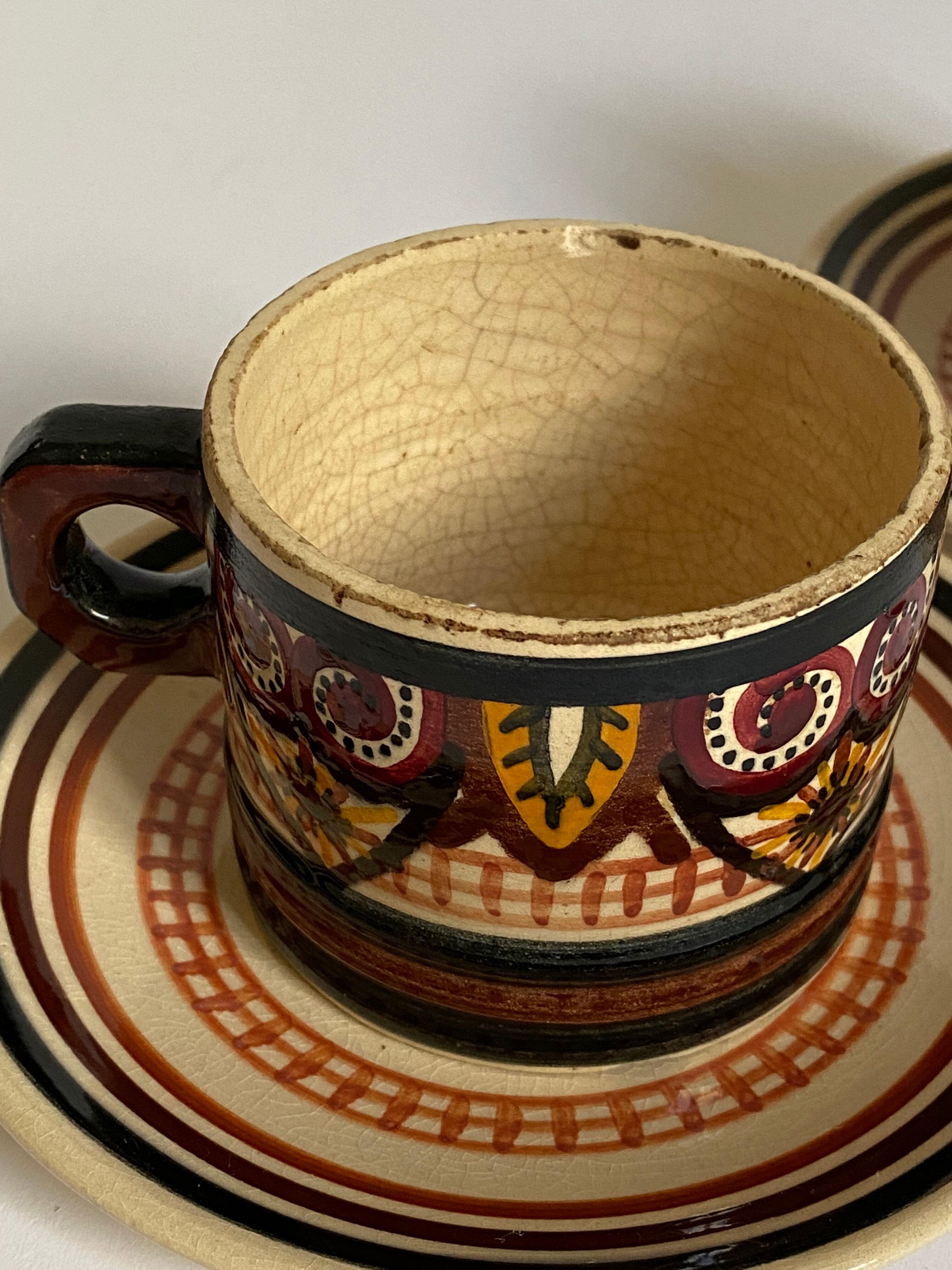 Trois tasses bretonnes Fouillen