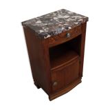 Bedside table art deco top marble