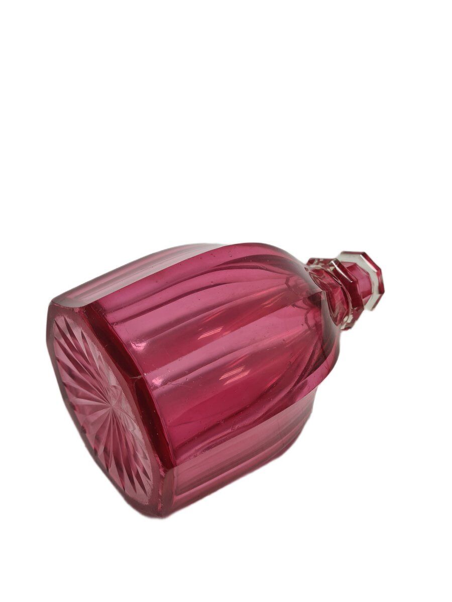 Biedermeier Rubin carafe, former Austro-Hungarian Empire, 1890s