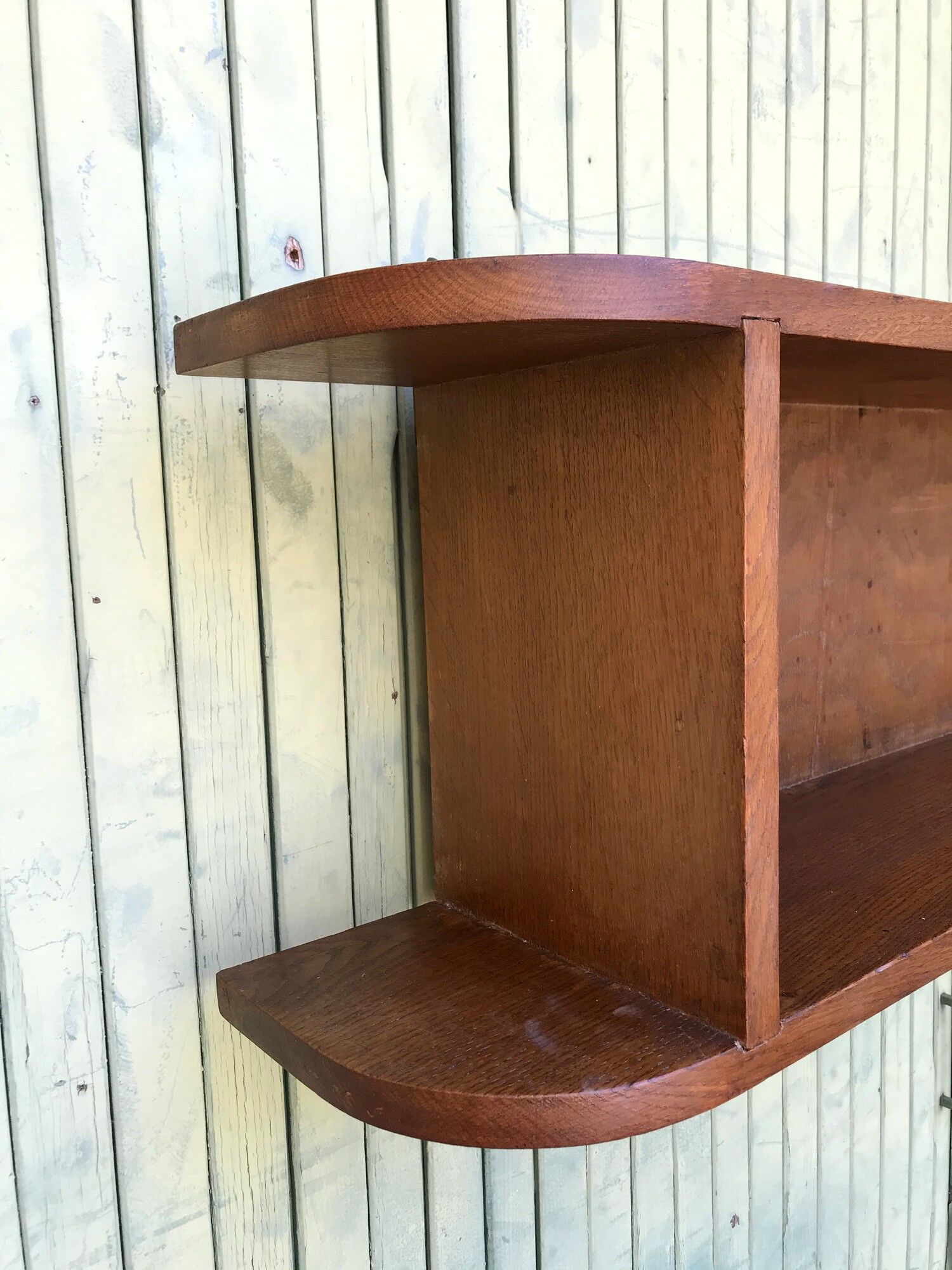 Vintage oak wall shelf