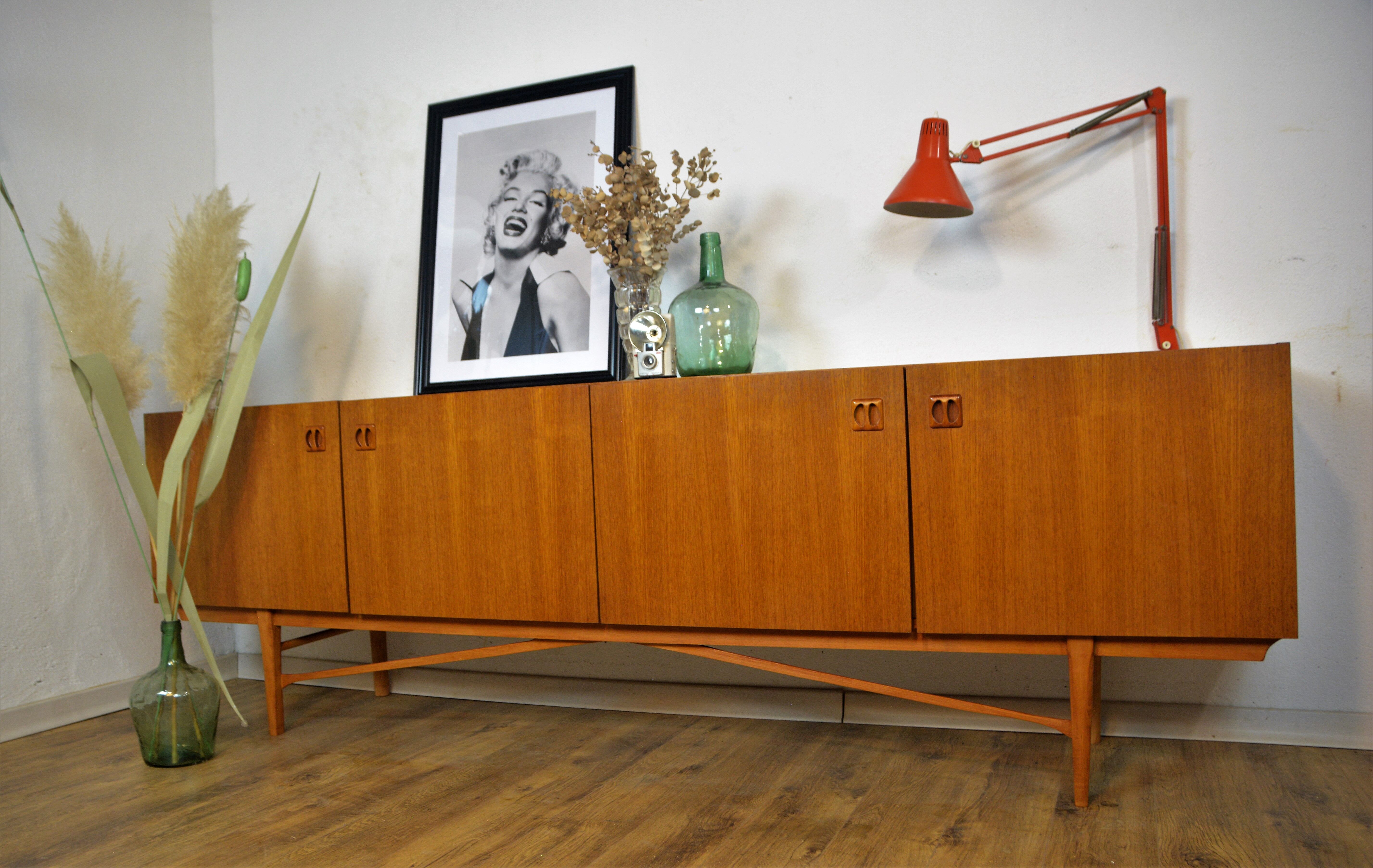 Scandinavian vintage teak row