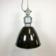 Industrial black enamel pendant lamp from Elektrosvit 1960s
