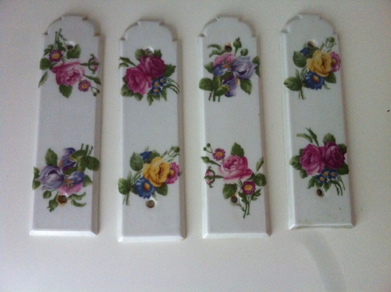 Vintage porcelain door handles.