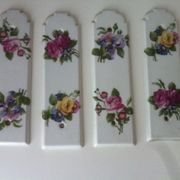 Vintage porcelain door handles.