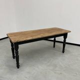 Farm table desk turned legs