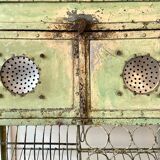 Storage cabinet in water green metal