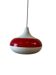 Vintage glass pendant/light, futuristic style, UFO-shaped.