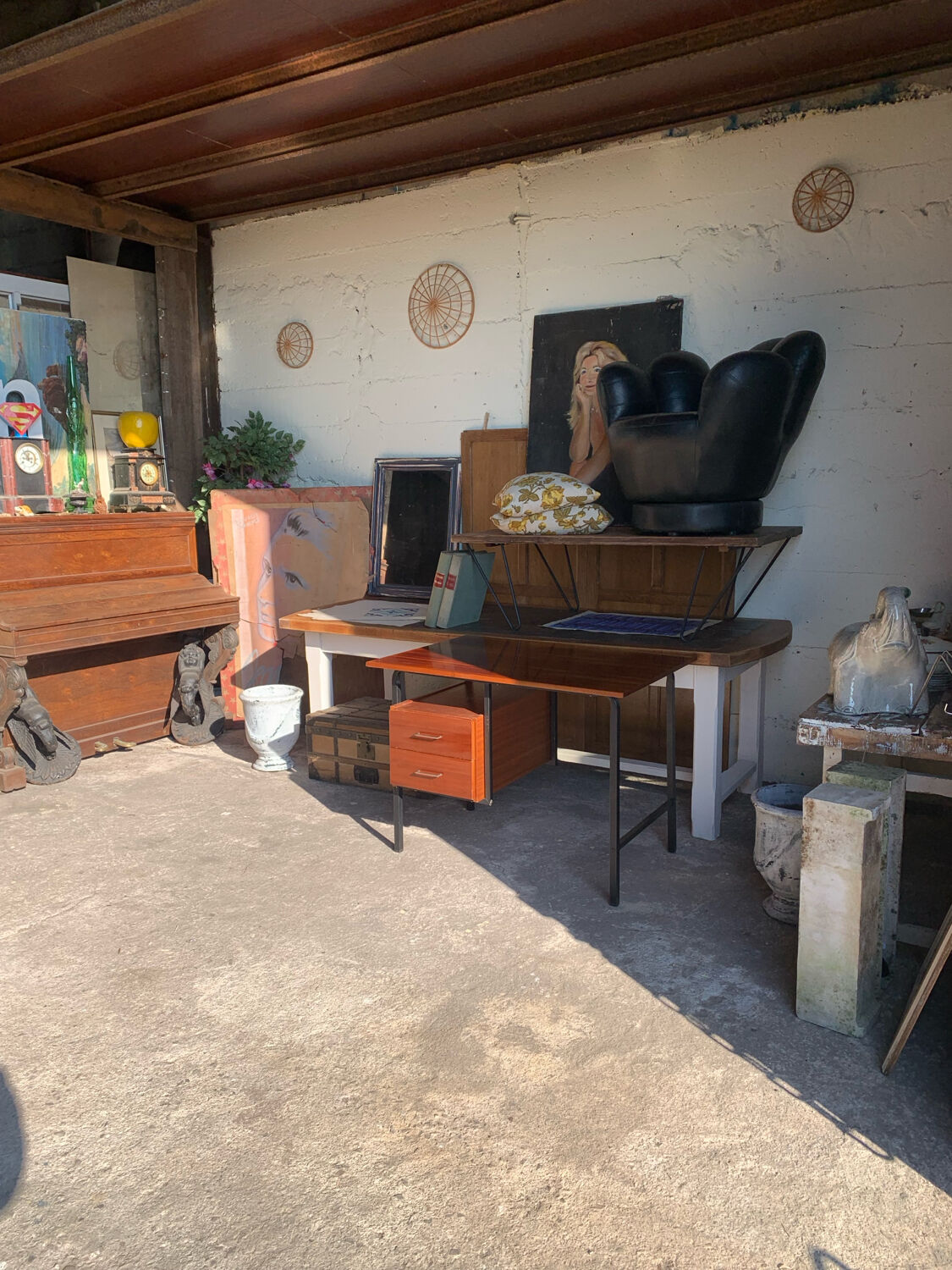 Bureau vintage moderniste années 70