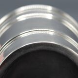 small champagne ice bucket cooler silver metal bottle art deco