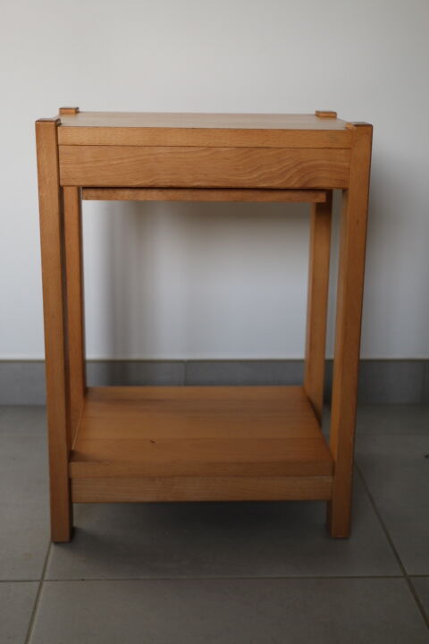 Pair of light beech bedside tables