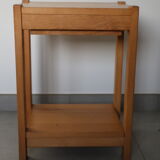 Pair of light beech bedside tables