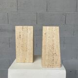 Travertine bookends