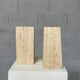 Travertine bookends