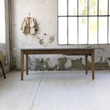 Old farm table with 225 cm extension cords