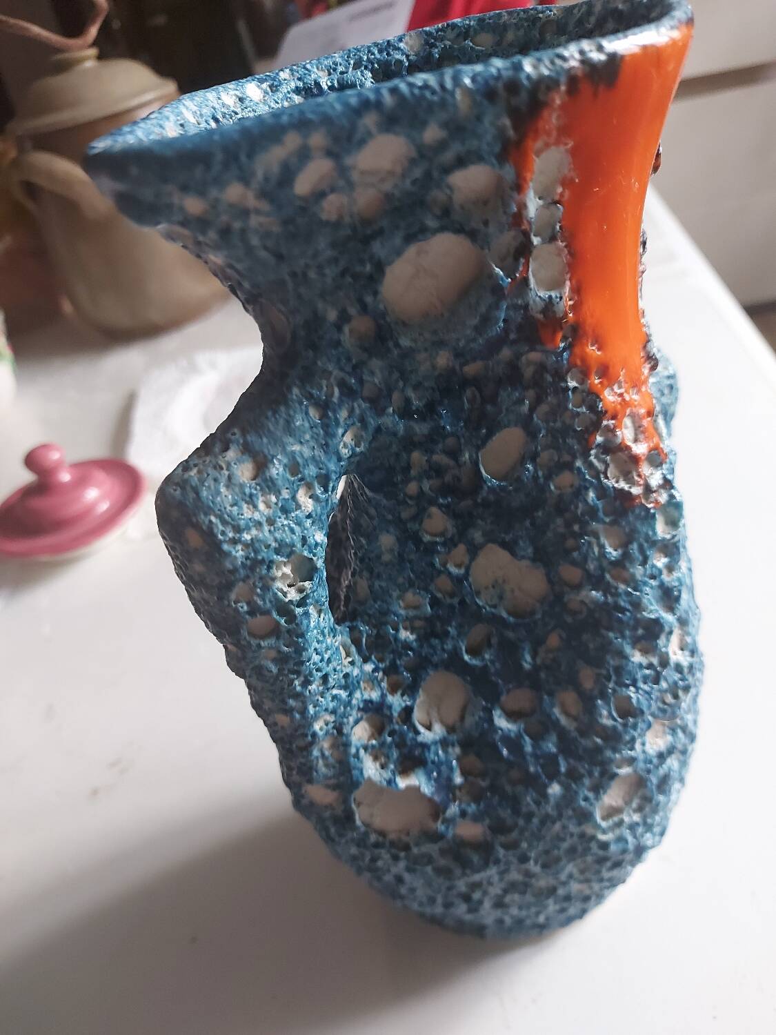 Ancien vase fatlava, style Vallauris