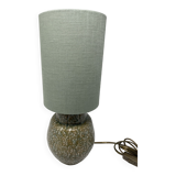 Ceramic lamp and linen shade