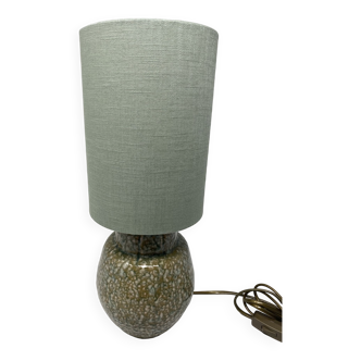 Ceramic lamp and linen shade