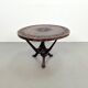 Vintage African Handmade Wooden Folding Table, 1960s