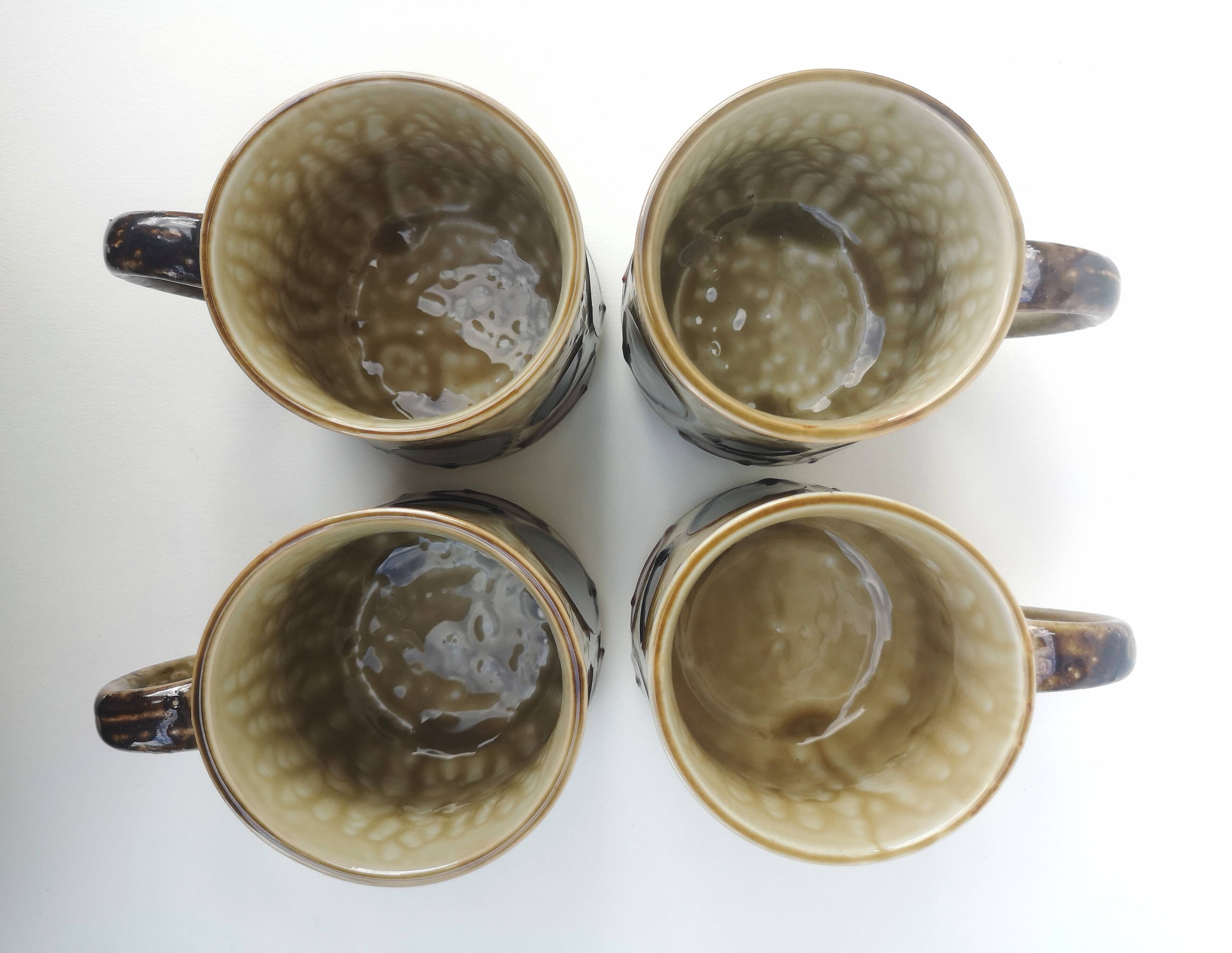 Set of 4 vintage ceramic mugs