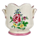 Large cache pot KG Lunéville, model "Street Lamp", rose pattern.