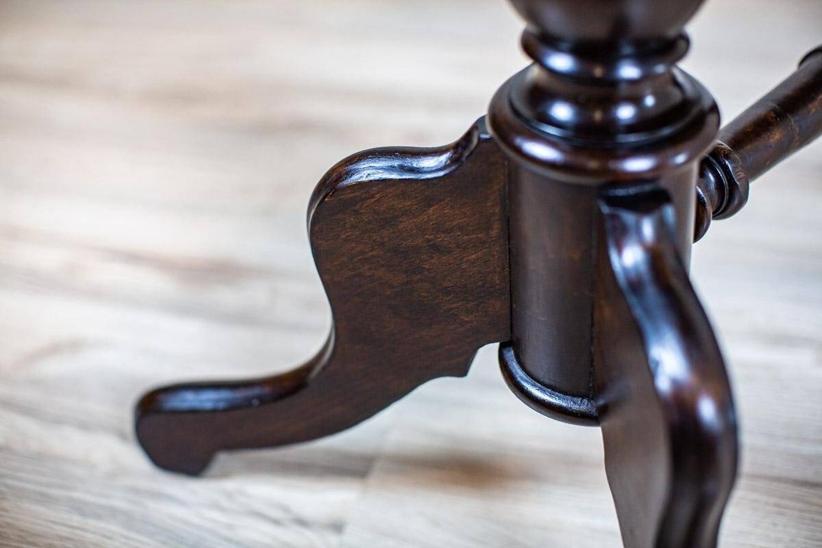19th Century European Eclectic Walnut Living Room Table in Black, 1890s