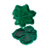Duo de coupelles feuilles en barbotine verte de Vallauris vintages