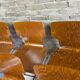 6 vintage Scandinavian chairs from the 1970s.