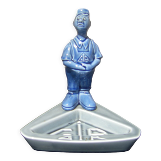 Ashtray earthenware advertising gir the plumber