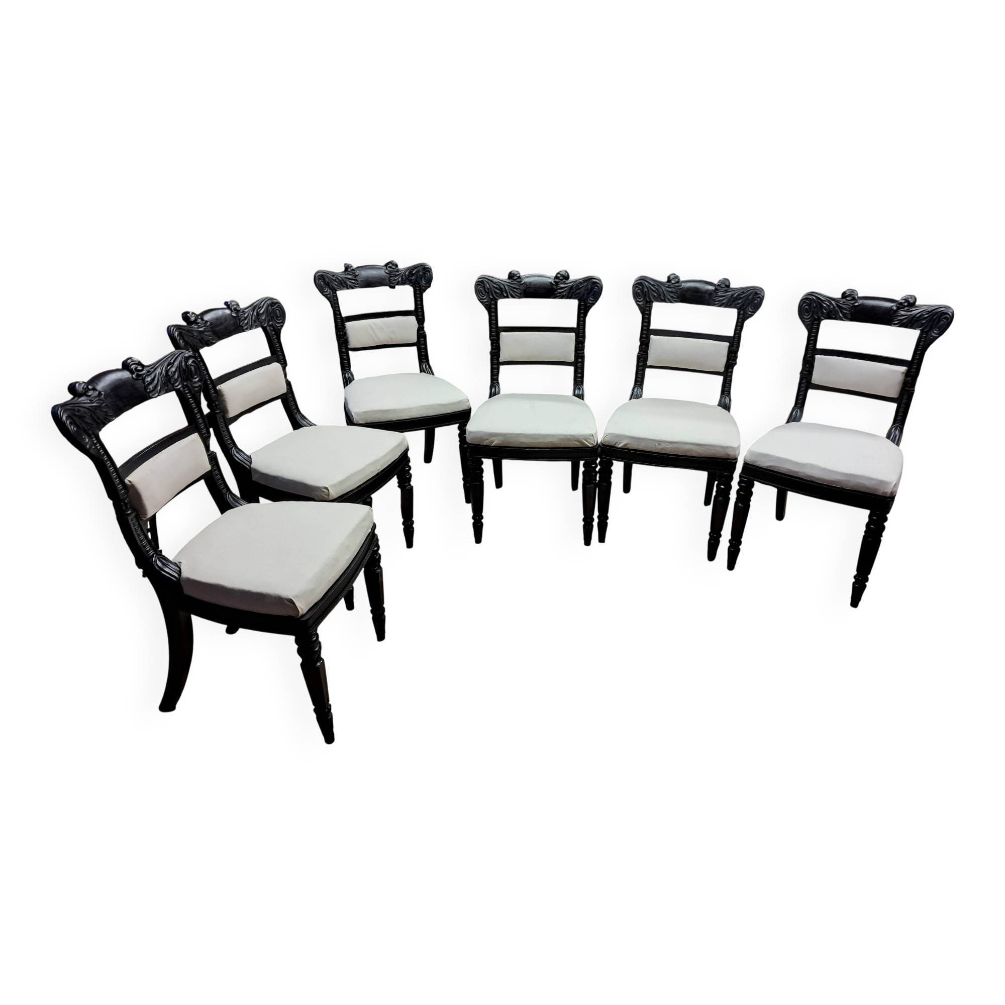 Set of 6 victorian chairs