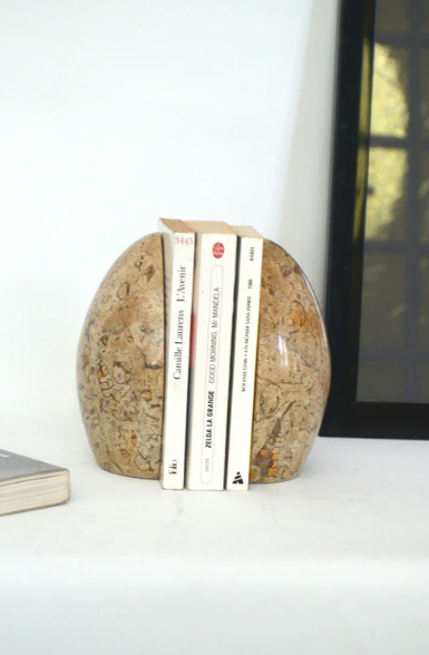 Pair of marble bookends