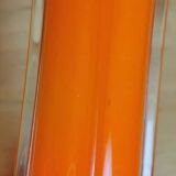 Paire de vases en verre soufflé orange