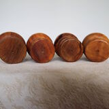 4 coquetiers en bois