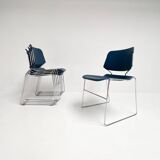 Chaise empilable Matrix Krueger par Thomas Tolleson, années 1970