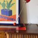 Mauro Martini, red 'Picchio' woodpecker table lamp, F.lli Martini Italy 1970s