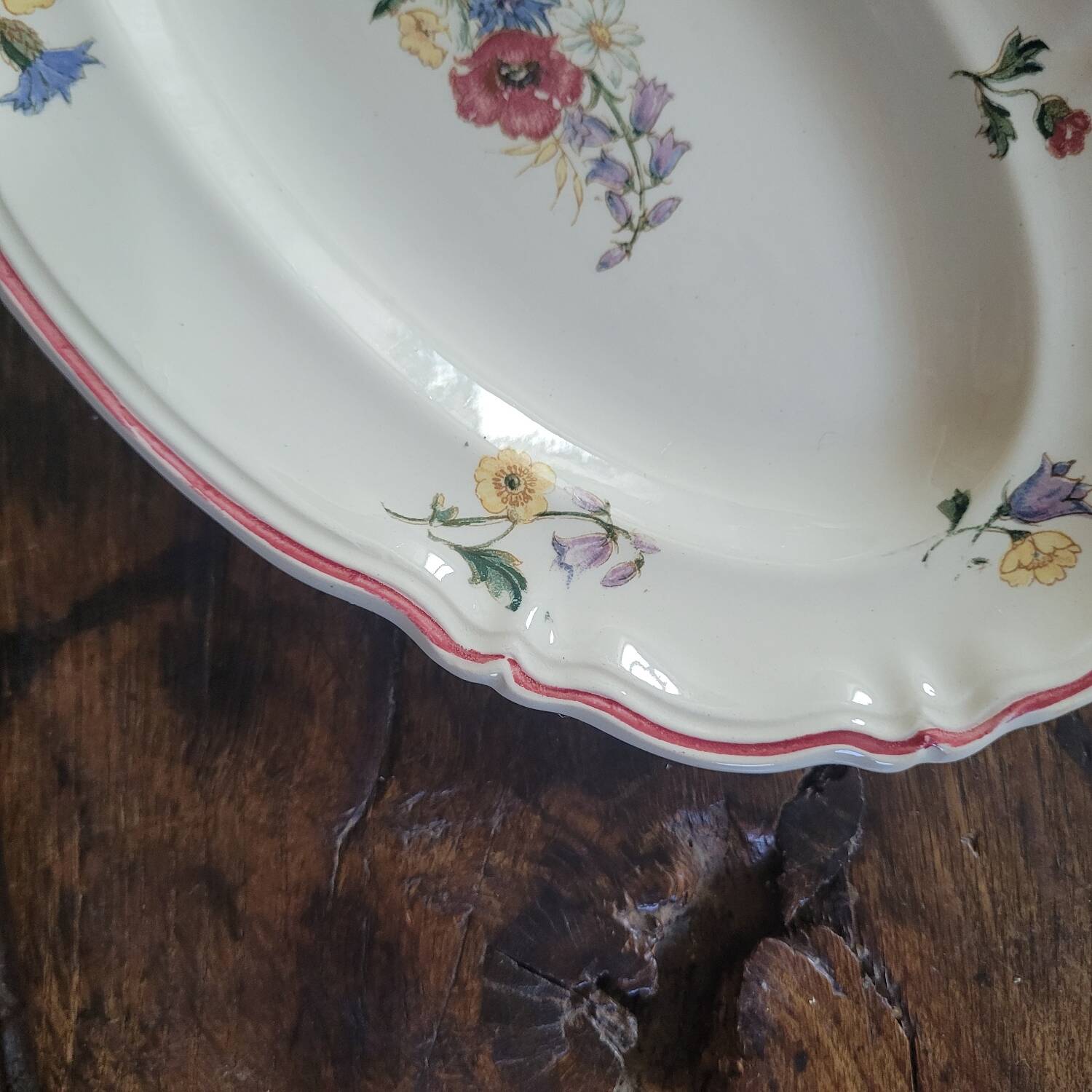 Large dish Agreste Digoin Sarreguemines 1930