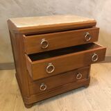 Walnut and marble dresser