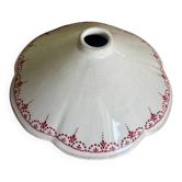 Vintage sublime lampshade for suspension in ceramic with a rustic decoration.