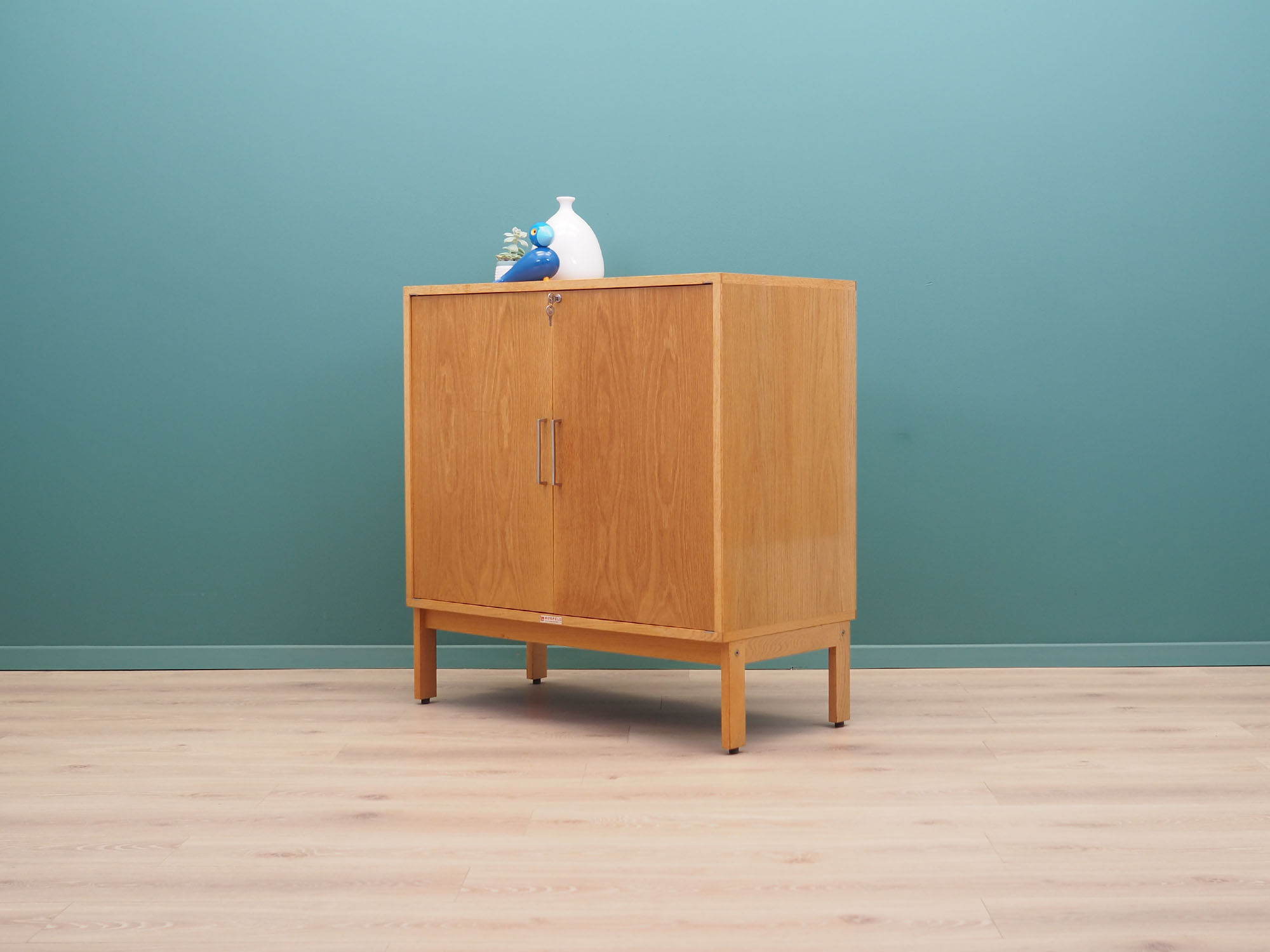 Oak cabinet, 1970s, Danish design, manufactured by BS Møbelfabrik