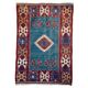 Hand-woven Turkish vintage kilim 166x116 cm