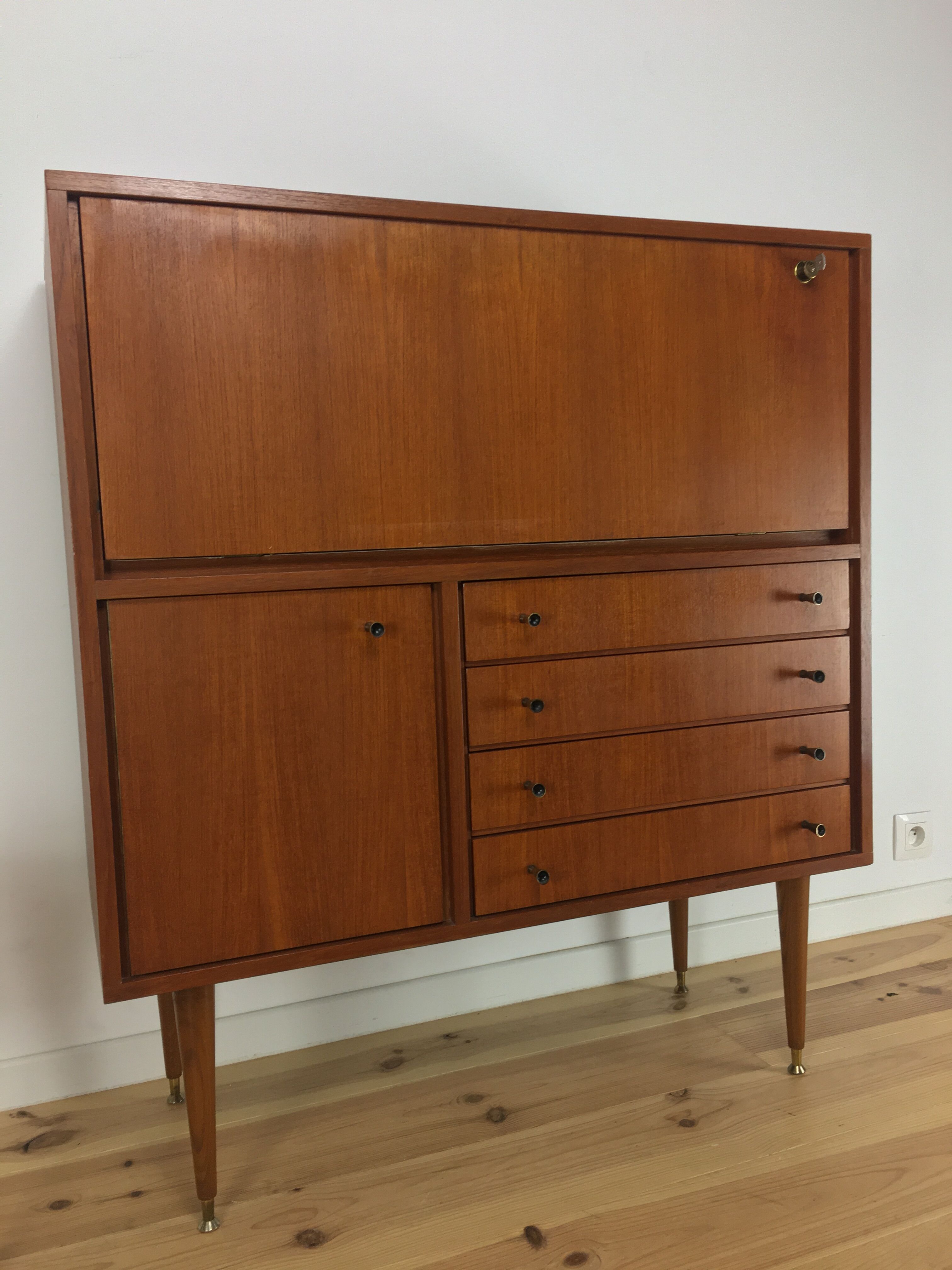 Secrétaire scandinave MDK teck