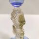 Light Blue Octagonal Murano Glass Goblet "Tipetto", Italy
