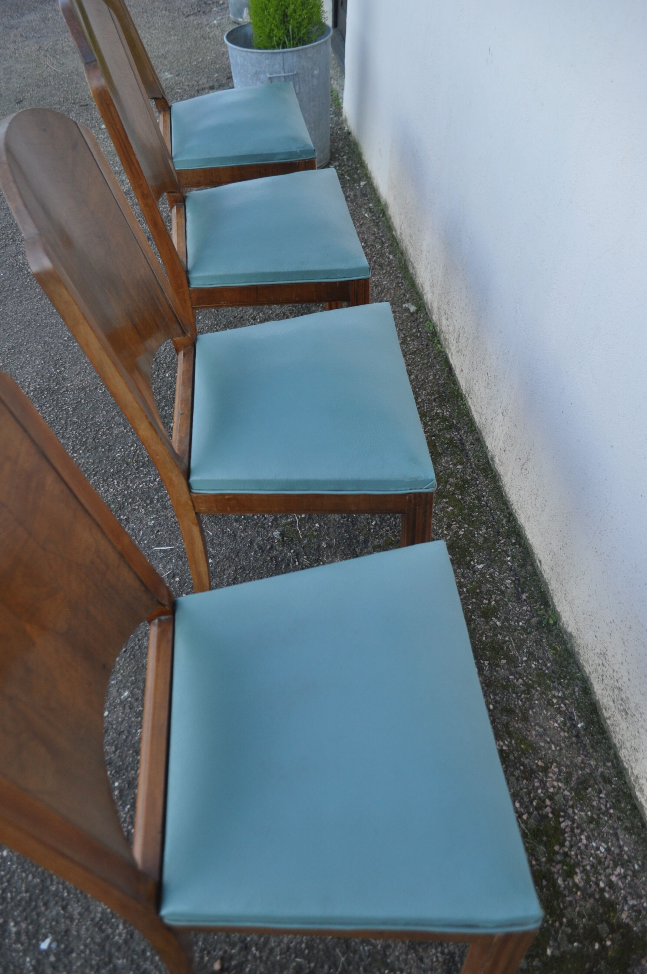 Set of 6 art deco chairs