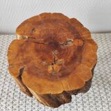Vintage 1960s Brutalist Tripod Footstool Folk Art