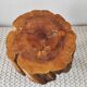 Vintage 1960s Brutalist Tripod Footstool Folk Art