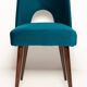 Chaise 'Shell' en Velours Vert Émeraude Milieu du Siècle, Europe, 1960s